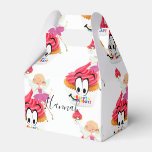 Caixinha De Lembrancinhas Feliz Aniversário Gable Favor Box Cupcake
