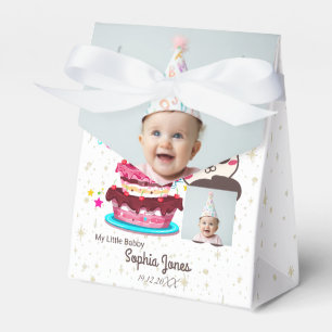 Caixinha De Lembrancinhas Feliz Aniversário, Meu Bebê - Foto Personalizada/ 