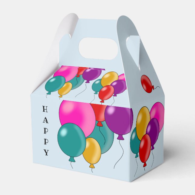 Caixinha De Lembrancinhas Feliz Aniversário Trata Goodies Doce (Frente)