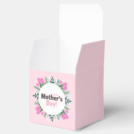 Caixinha De Lembrancinhas Feliz Dia das Mães Tulipas Rosa