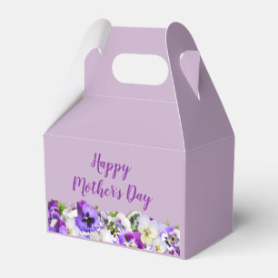 Caixinha De Lembrancinhas Feliz Dia de as mães Purple Floral