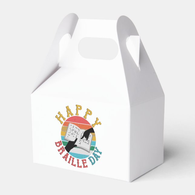 Caixinha De Lembrancinhas Feliz Dia do Braille (Frente)