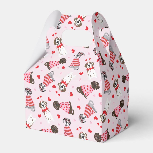 Caixinha De Lembrancinhas Feliz Dia dos Namorados Grandes Caninos (Frente)