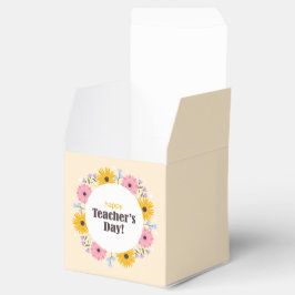 Caixinha De Lembrancinhas Feliz Dia dos Professores Flores Silvestres