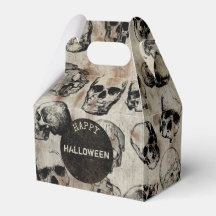 Feliz Festa de Halloween, desolada, crânios veneno