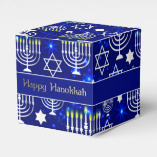 Caixinha De Lembrancinhas Feliz Hanukkah Menorah Cube