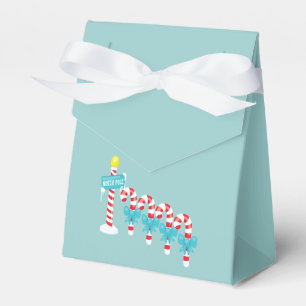 Caixinha De Lembrancinhas Feliz Natal dos bastões de doces do Pólo Norte