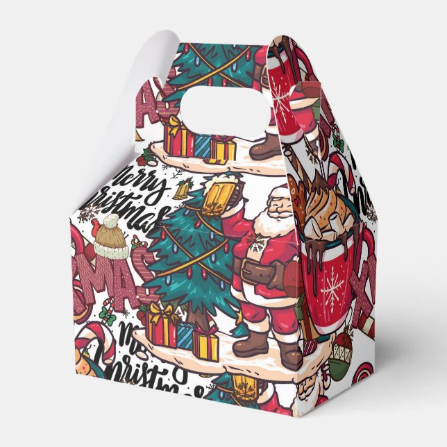 Caixinha De Lembrancinhas Feliz Natal - Férias Festivas (Frente)