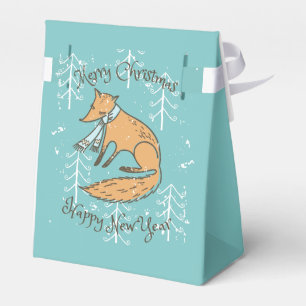 Caixinha De Lembrancinhas Feliz Natal Fox Cozy