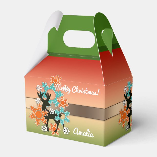Caixinha De Lembrancinhas Feliz Natal, Natal, decoração de Natal (Frente)