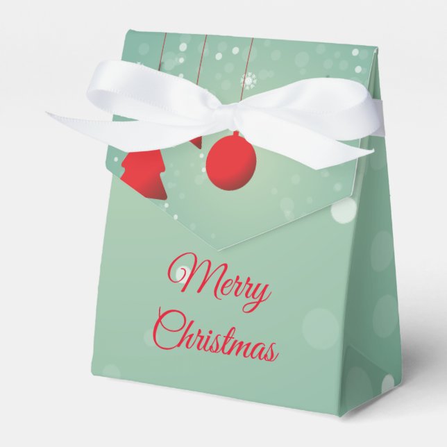 Caixinha De Lembrancinhas Feliz Natal Personalizado (Frente)