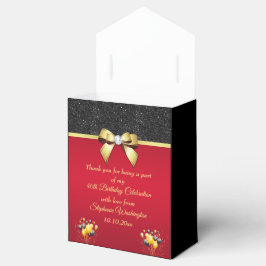 Caixinha De Lembrancinhas Feliz, Romântico Elegância Aniversário Obrigado