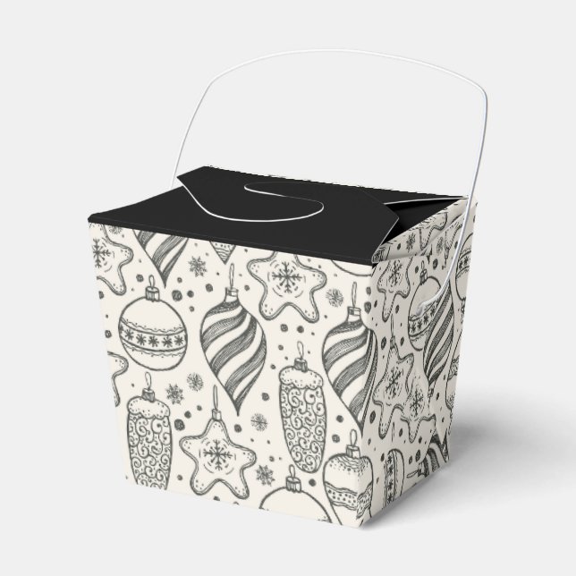 Caixinha De Lembrancinhas Feriado de natais vintages - Sair (Frente)