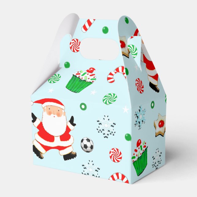 Caixinha De Lembrancinhas Feriado de Natal de Futebol (Verso)