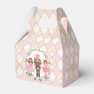 Caixinha De Lembrancinhas Feriado Floral Feriado Dourado Rosa, Nozes