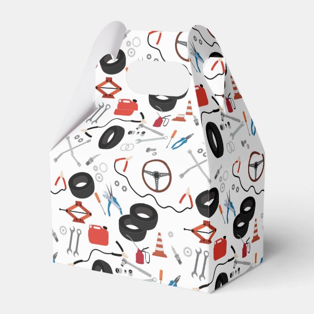 Caixinha De Lembrancinhas Ferramentas Automotivas Mecânicas De Automóveis (Frente)