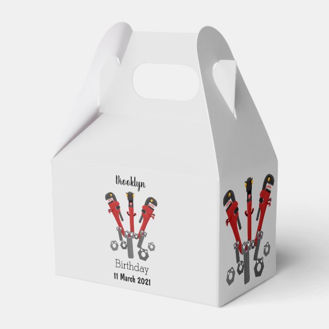 Caixinha De Lembrancinhas Ferramentas engraçadas de monstro de wrench (Frente)