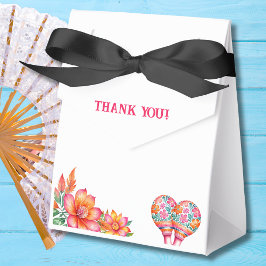 Caixinha De Lembrancinhas Festa Colorida de Flores Chuveiro de Noiva Mexican