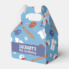 Caixinha De Lembrancinhas Festa Colorida de Tema de Baseball