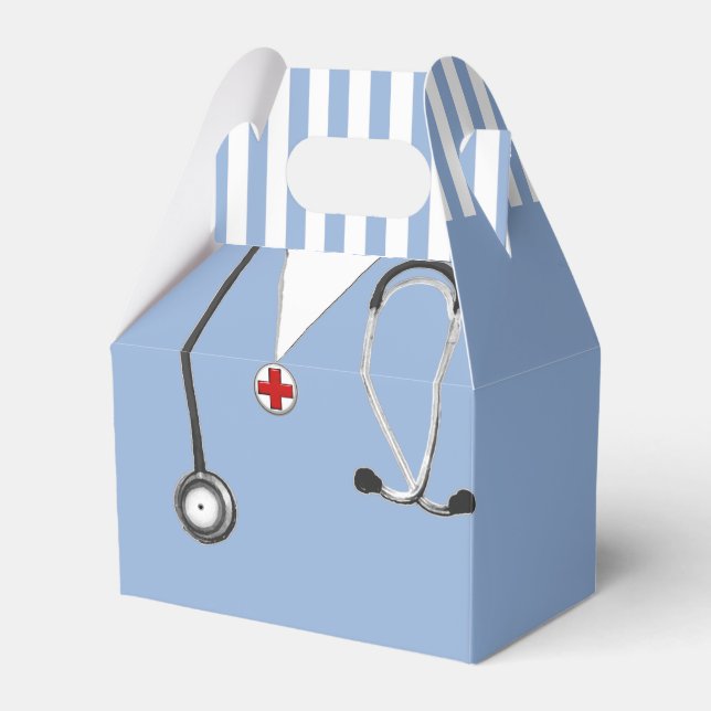 Caixinha De Lembrancinhas Festa Criativa de Médicos (Frente)