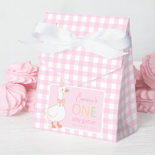 Caixinha De Lembrancinhas Festa de 1º Aniversário da Menina Rosa Boba de uma