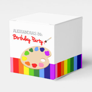 Caixinha De Lembrancinhas Festa de aniversário da pintura da paleta do