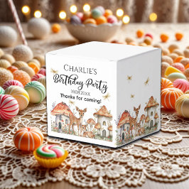 Caixinha De Lembrancinhas Festa de aniversário de Bóho Woodland Forest