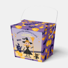 Caixinha De Lembrancinhas Festa de aniversário de bruxa de fantasia do Hallo
