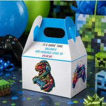 Festa de Aniversário de Jogos de Vídeo Dinossauro