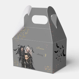 Caixinha De Lembrancinhas Festa de aniversário de menina assustadora gótica 