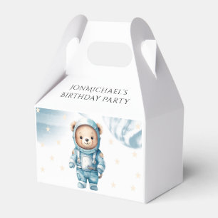 Caixinha De Lembrancinhas Festa de aniversário do Astronauta do Urso de Cort