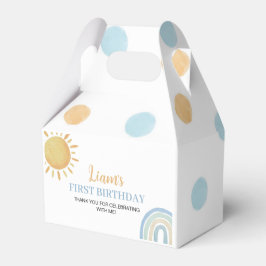 Caixinha De Lembrancinhas Festa de aniversário do Boneco Sunshine Rainbow Bo