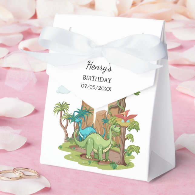 Caixinha De Lembrancinhas Festa de aniversário do dinossauro (Casamento)