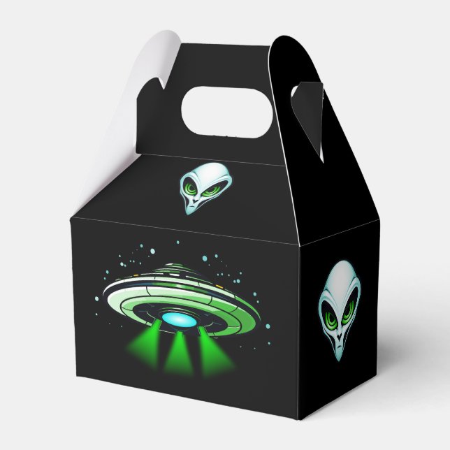 Caixinha De Lembrancinhas Festa de aniversário do espaçamento de sequestro d (Frente)