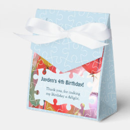 Caixinha De Lembrancinhas Festa de Aniversário do Quebra-cabeça Balão de Rep