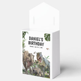 Caixinha De Lembrancinhas Festa de aniversário Imprimível do Dinossaur, T re