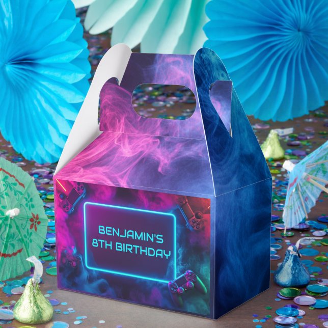 Caixinha De Lembrancinhas Festa de aniversário Legal de jogos para rapazes (Festa)