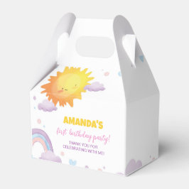 Caixinha De Lembrancinhas Festa de aniversário Sunshine Rainbow Box