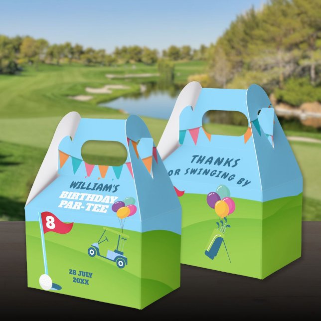 Caixinha De Lembrancinhas Festa de Aniversário Tema Golfe Partee (Golf Theme Birthday Party Partee Favor Boxes)