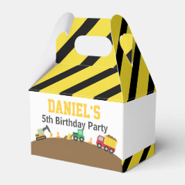 Caixinha De Lembrancinhas Festa de Aniversário Tema Veículos de Construção p