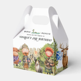 Caixinha De Lembrancinhas Festa de aniversário Tesoita Escocês