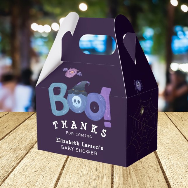 Caixinha De Lembrancinhas Festa de Chá de fraldas do Halloween (Criador carregado)