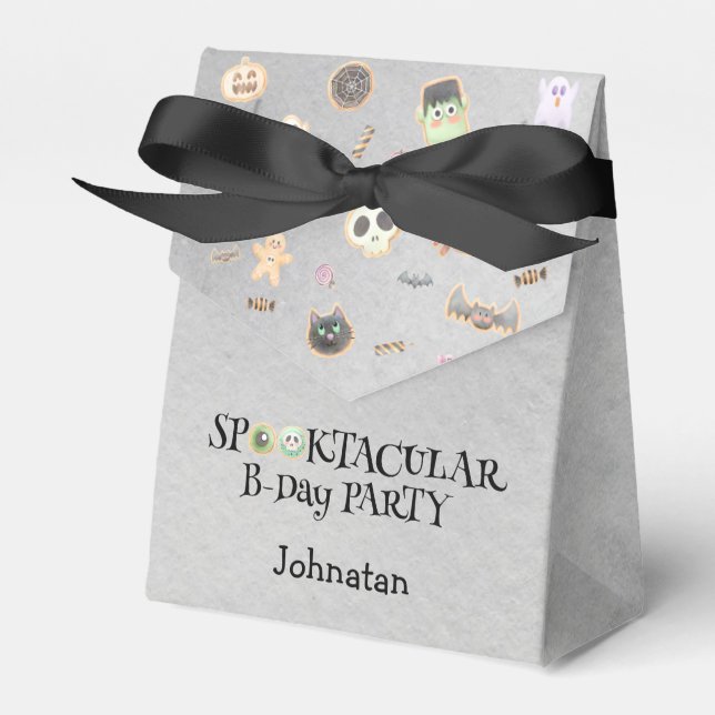 Caixinha De Lembrancinhas Festa de crianças de aniversário Spooktacular (Frente)