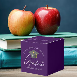 Caixinha De Lembrancinhas Festa de formatura Moderna Púrpura Escura Personal