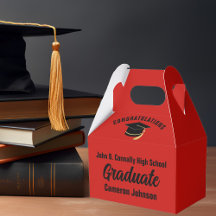 Festa de Formatura Personalizada Vermelha e Preta
