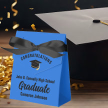 Festa de Formatura Personalizável Preto Azul