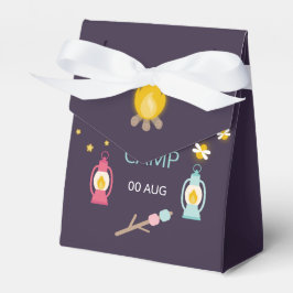 Caixinha De Lembrancinhas Festa de Glamping para Meninas personalizada
