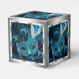 Caixinha De Lembrancinhas Festa de Máscaras do Pavão