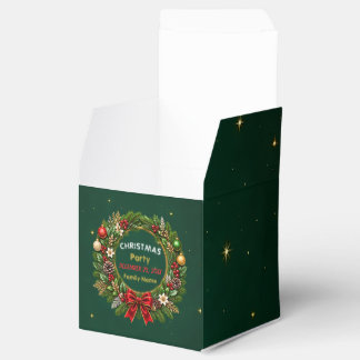 Caixinha De Lembrancinhas Festa de Natal da Coroa de Esmeralda