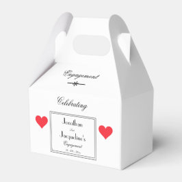 Caixinha De Lembrancinhas Festa de noivado Obrigado, Dom Elegante